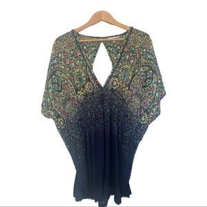 VICTORIA Secret Plunge Batwing Caftan Bathing Suit Coverup